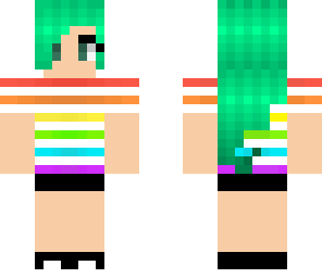 rainbow minty girl