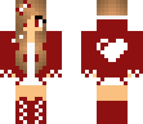 red heart girl