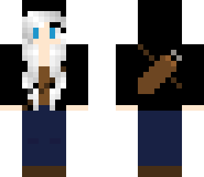 white haired girl