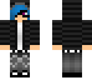 guy with blue hair