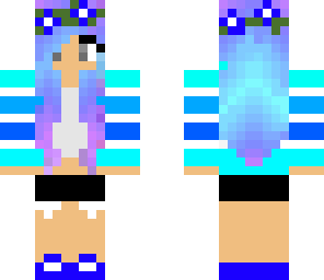 blue tumblr girl