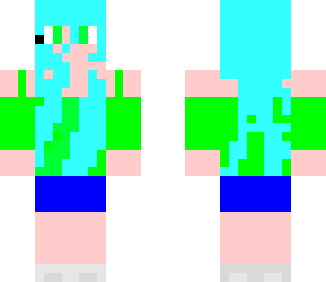 blue hair girl