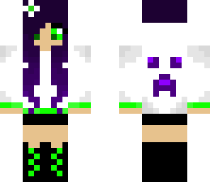 white hoodie creeper chick