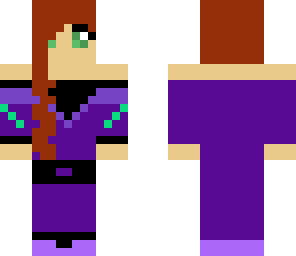 purple formal lady