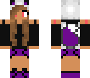 purple and black fox