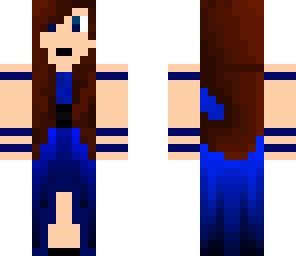 girl in blue dress