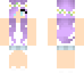 purple flower girl