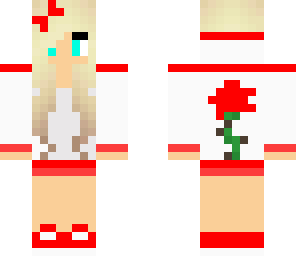 red rose girl