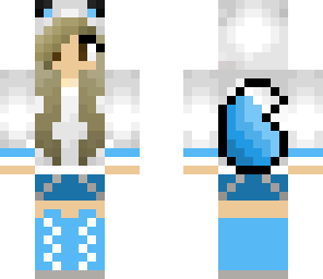 arctic wolf girl blue