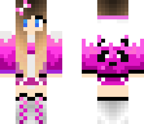 cute pink panda girl