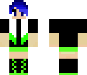 emo green girl
