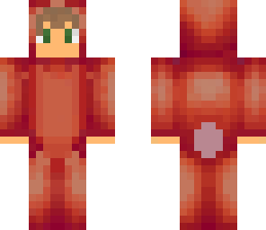 red boy bunny suit