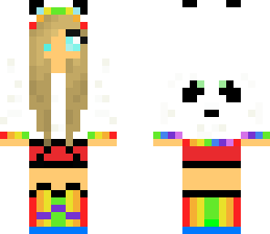 rainbow panda girl