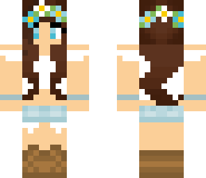 flower crown brunette