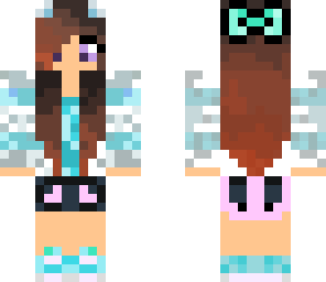 cute brown haired girl with purple eyes