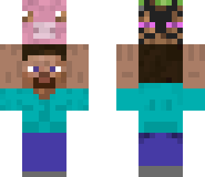 steve holding blocks
