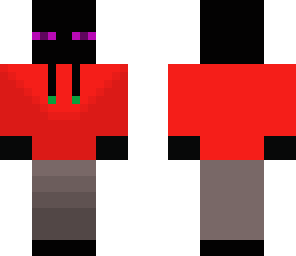 enderman in red hoodie