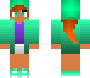 cyan green skin