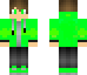 green hoodie