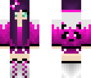 pink panda emo girl