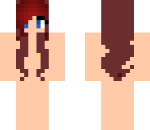 red and brown hair girl mess up