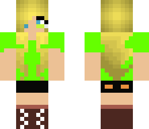 lime green gamer girl