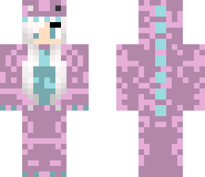 purple and blue dino girl