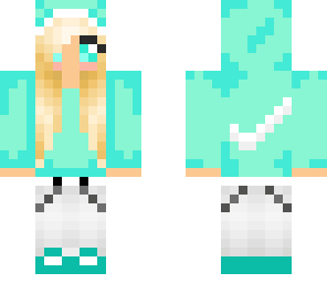 blonde nike girl