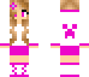 pink teen girl skin