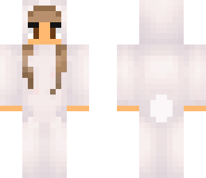 whit girl bunny suit