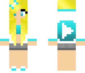 cute edited blue youtube girl
