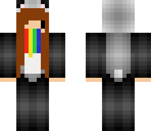 rainbow barfing panda
