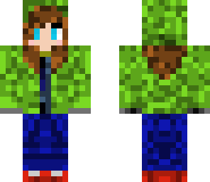 brown haired creeper hoodie