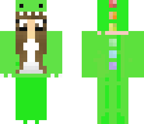 edited lime dino girl