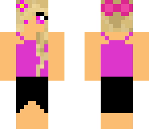 pink swim girl