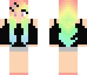 rainbow pastel hair