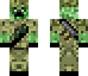 creeper soldier with weapons improved