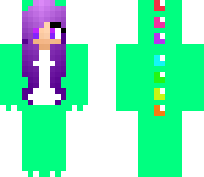 purple haired dino 