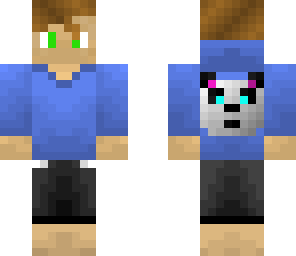 boy with a panda hoody