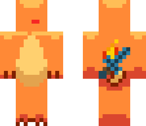 really dirpy charmander with a diamond dagger