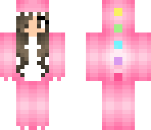 pink dino long hair