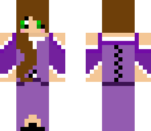 purple dress girl
