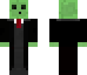 slime man in trench coat