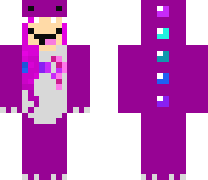 derpy purple dino with bowtie