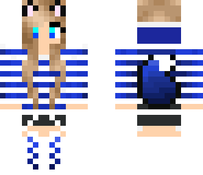 striped wolf girl