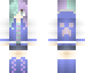 green and purple dj girl