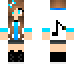 cute blue dj girl