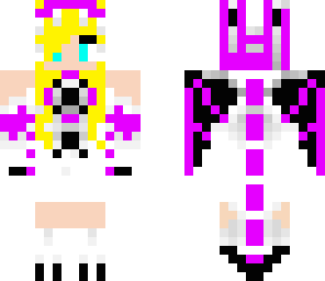 whiteand pink  enderdragon girl