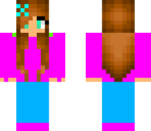 a pink casual girl