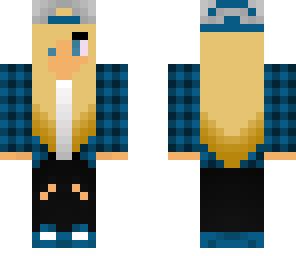 blonde blue skater girl